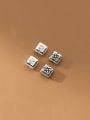 thumb 925 Sterling Silver Square Vintage Beads 0