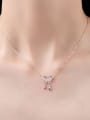 thumb 925 Sterling Silver Cubic Zirconia Minimalist Butterfly  Pendant 1