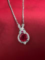 thumb 925 Sterling Silver High Carbon Diamond Rabbit Dainty Necklace 0