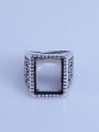 thumb 925 Sterling Silver Geometric Ring Setting Stone size: 12*17mm 0