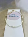 thumb Titanium Steel Freshwater Pearl Geometric Bohemia Beaded Necklace 0