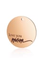 thumb Stainless steel Gold Plated Message Charm Diameter : 22 mm 1