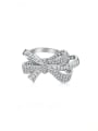 thumb 925 Sterling Silver Cubic Zirconia Butterfly Luxury Band Ring 0