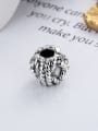 thumb 925 Sterling Silver Geometric round ball Vintage Beads 1