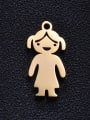 thumb Stainless steel Gold Plated Charm Height : 10mm , Width: 20 mm 0