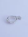 thumb 925 Sterling Silver Water Drop Pendant Setting Stone size: 9*11mm 2
