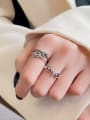 thumb 925 Sterling Silver Letter Love Heart Vintage Ring 1