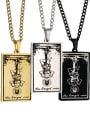 thumb The Hanged Man's Tarot hip hop stainless steel titanium steel necklace 0