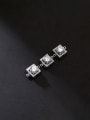 thumb 925 Sterling Silver Cubic Zirconia Geometric 1.1mm Charm Width: 14.7 mm, Height : 9.6 mm, Thickness: 5.8mm 0