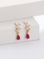 thumb 925 Sterling Silver Cubic Zirconia Water Drop Minimalist Drop Earring 2