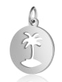 thumb Stainless steel Tree Charm Height : 14.5mm , Width: 20 mm 0