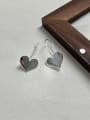 thumb 925 Sterling Silver Smooth  Heart Minimalist Stud Earring 3