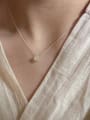 thumb 925 Sterling Silver Natural Stone Geometric Vintage Necklace 1