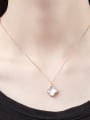 thumb 925 Sterling Silver Shell Clover Minimalist Necklace 1