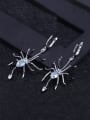 thumb 925 Sterling Silver Natural Color Treasure Topaz Bug Artisan Insect Hook Earring 2