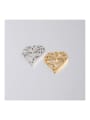 thumb Stainless Steel Hollow Diamond Peach Heart Pendant 1
