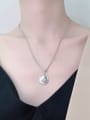 thumb 925 Sterling Silver Round Vintage Necklace 1