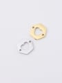 thumb Stainless steel hollow double-hole polygon love heart Connectors 1