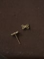 thumb 925 Sterling Silver Cubic Zirconia Bowknot Minimalist Stud Earring 2