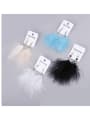 thumb Alloy Feather Feather Bohemia Hand-Woven Drop Earring 3