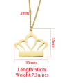 thumb Stainless steel Crown Minimalist Necklace 2
