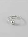 thumb 925 Sterling Silver Woven Round Vintage Band Ring 3