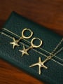 thumb 925 Sterling Silver Minimalist Star Earring and Necklace Set 0