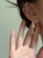 thumb 925 Sterling Silver Tassel Trend Huggie Earring 1