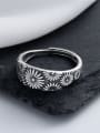 thumb 925 Sterling Silver Flower Vintage Ring 3