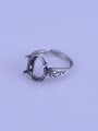 thumb 925 Sterling Silver Geometric Ring Setting Stone size: 10*14mm 1