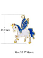 thumb Alloy Unicorn Charm Height : 35.5 mm , Width: 34 mm 2