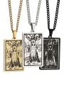 thumb The Tower's Tarot hip hop stainless steel titanium steel necklace 0