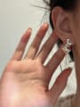 thumb 925 Sterling Silver Geometric Vintage Stud Earring 1