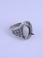 thumb 925 Sterling Silver Oval Ring Setting Stone size: 11*15mm 2