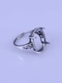 thumb 925 Sterling Silver Geometric Ring Setting Stone size: 14*19mm 2
