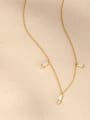 thumb 925 Sterling Silver Cubic Zirconia Geometric Dainty Necklace 2