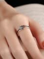thumb 925 Sterling Silver Geometric Vintage Stackable Ring 2