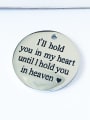 thumb Stainless steel Round Message Charm 1