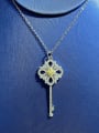 thumb 925 Sterling Silver Cubic Zirconia Key Luxury Necklace 0