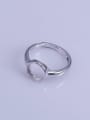 thumb 925 Sterling Silver 18K White Gold Plated Round Ring Setting Stone size: 8*8mm 1