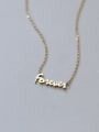 thumb 925 Sterling Silver Forever Letter Dainty Necklace 0