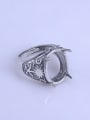 thumb 925 Sterling Silver Oval Ring Setting Stone size: 13*18mm 2