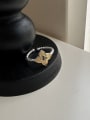 thumb 925 Sterling Silver Clover Vintage Band Ring 2