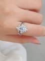 thumb 925 Sterling Silver Cubic Zirconia Oval Luxury Stackable Ring 1