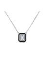 thumb 925 Sterling Silver Cubic Zirconia Minimalist Geometric Earring Ring and Necklace Set 0