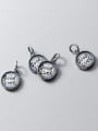 thumb 925 Sterling Silver Message Charm Height : 13.5 mm , Width: 10.5 mm 2