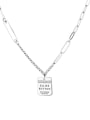thumb 925 Sterling Silver Letter Vintage Necklace 0
