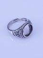 thumb 925 Sterling Silver Round Ring Setting Stone size: 11*11mm 1