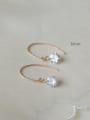 thumb 925 Sterling Silver Cubic Zirconia Round Dainty Hook Earring 2