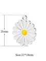 thumb Stainless steel Flower Charm Height : 21 mm , Width: 18 mm 2